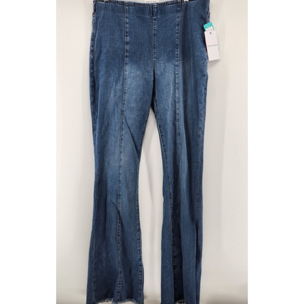 Poppy‎ & Grace Size 14 Pull On Bootcut Jeans NWT